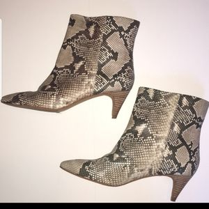 Dolce Vita Snake Skin Booties